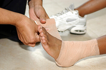 sprained ankle treatment in the Wheeling, IL 60090 and Chicago, IL 60613 areas.